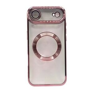 iPhone 17 Air Clear Protective Case Pink Metallic Trim NEW